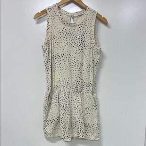 ZSupply Adira Spotted Romper Small, Pockets, Cotton, Sleeveless